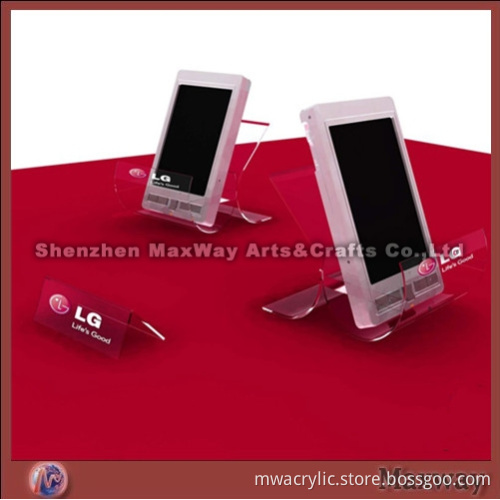 Elegant Durable Transparent Personnalit Acrylic Mobile Phone/Cell Phone /MP3/ Digital Camera Stand/H